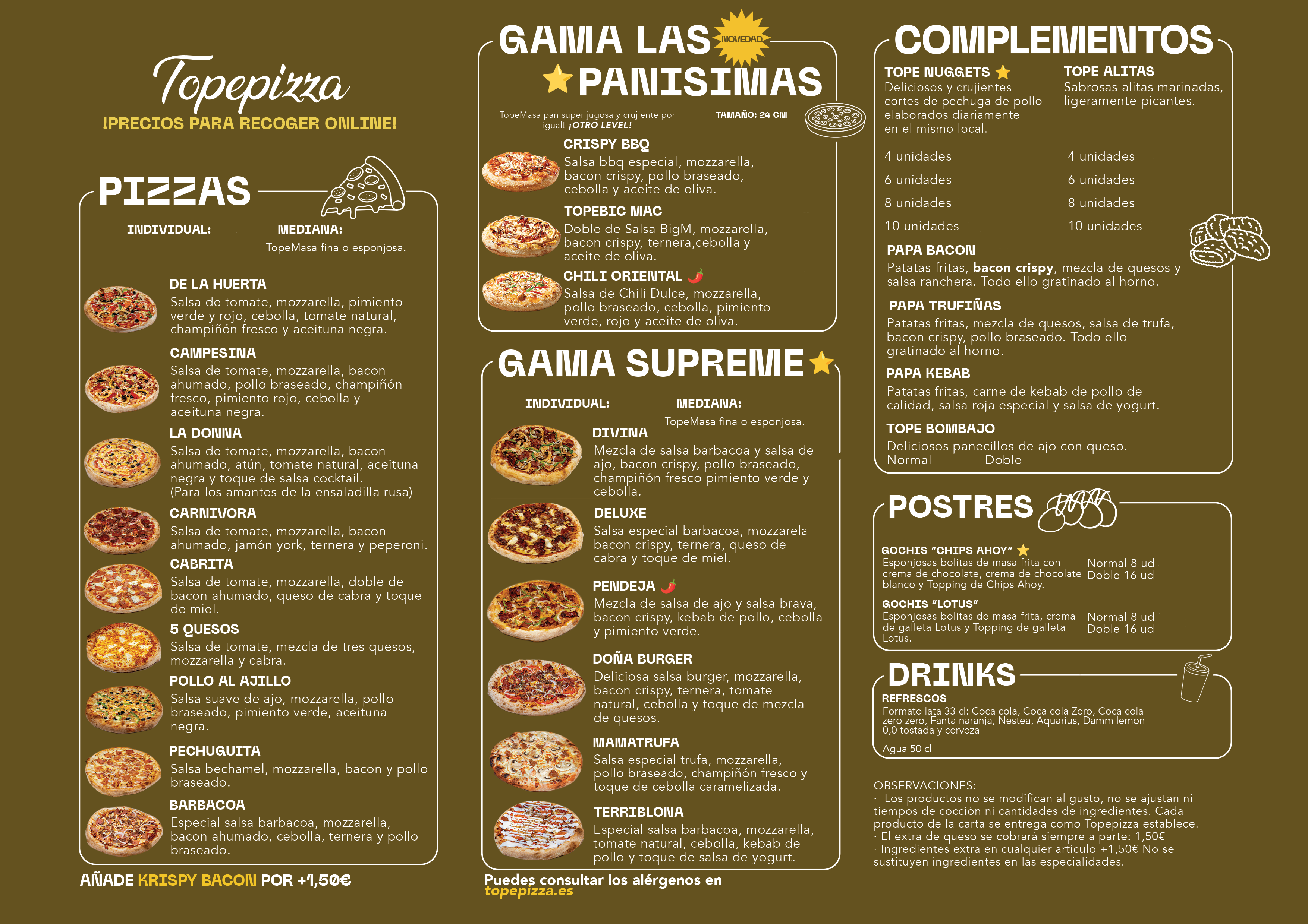 Carta TopePizza